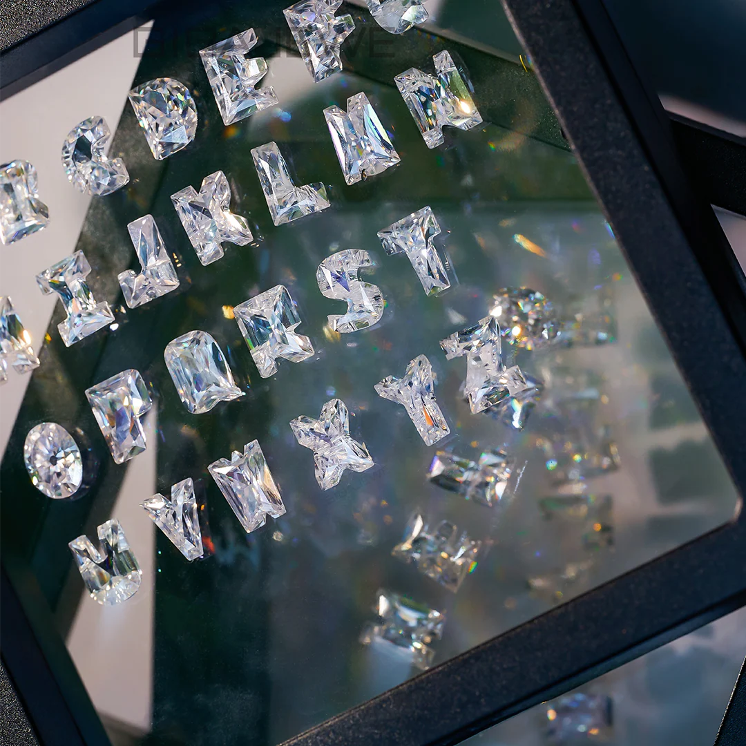 ALPHABET LETTERS CUT MOISSANITE LOOSE DIAMOND - Image 5